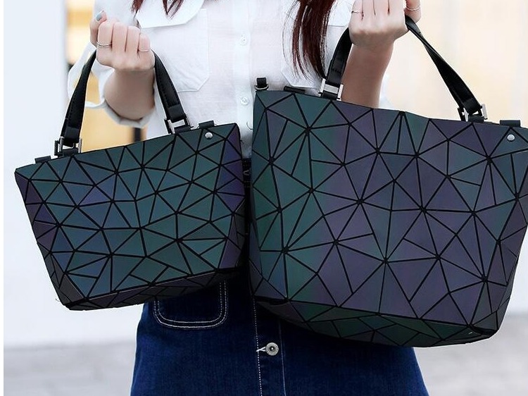 Luminous Geometry Quilted Effect Bag