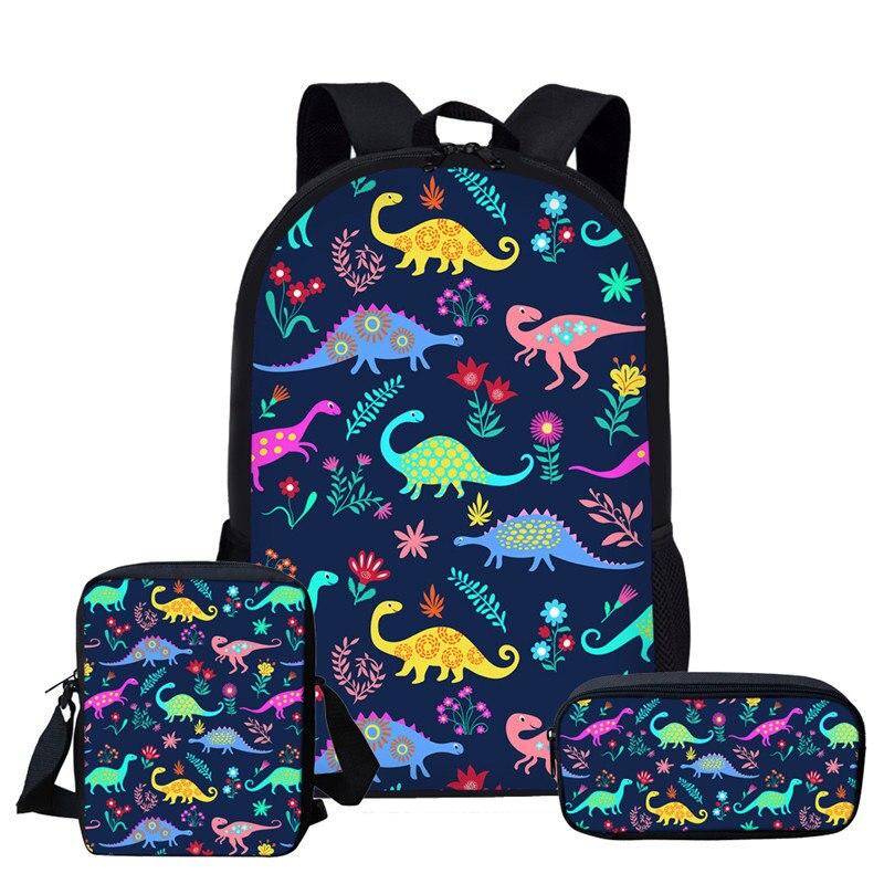 Dinosaur School Backpack Lunch Bag And Pencil Case Set | myvoguebox